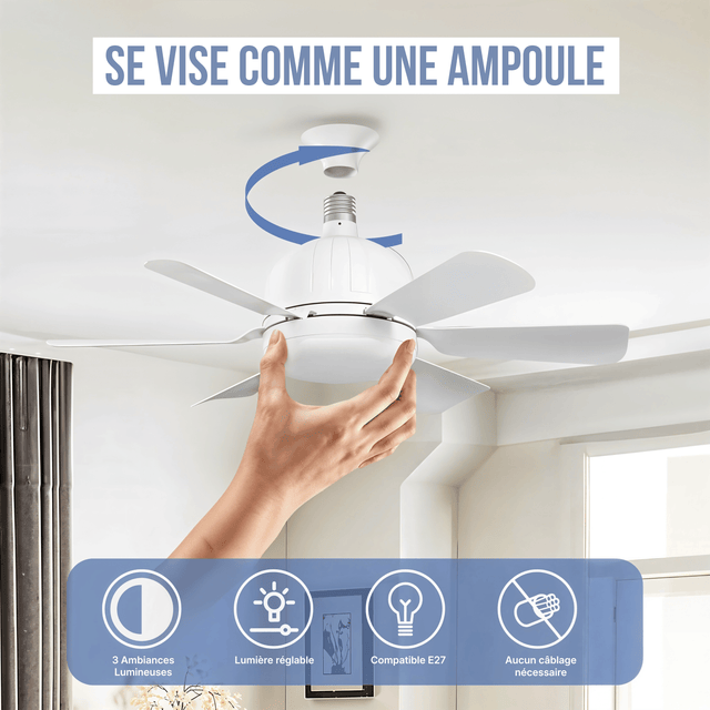 Plafonnier LED Silencieux 3-en-1